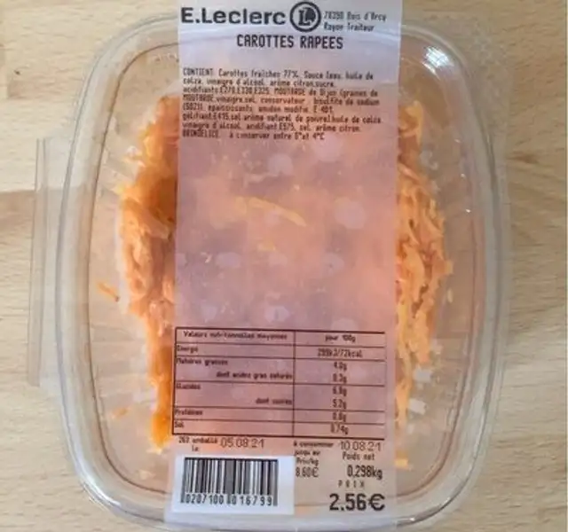 Carottes râpées
