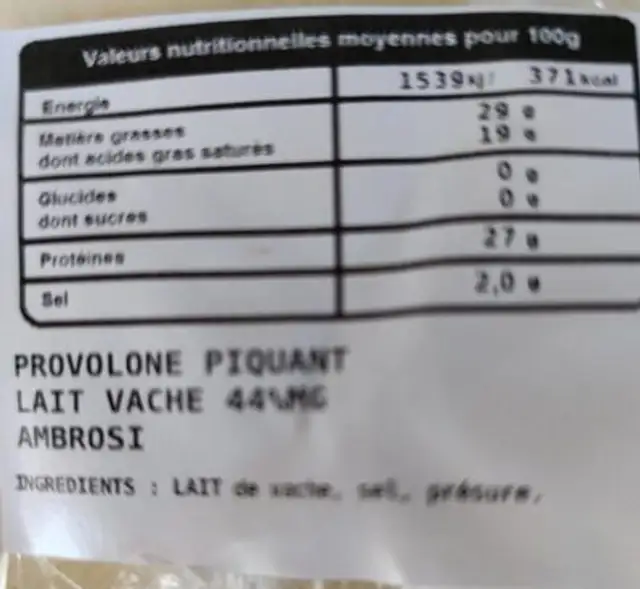 Provolone piquant