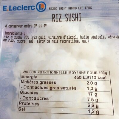 Riz sushi