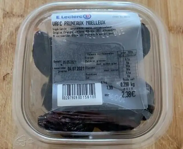 Pruneaux moelleux