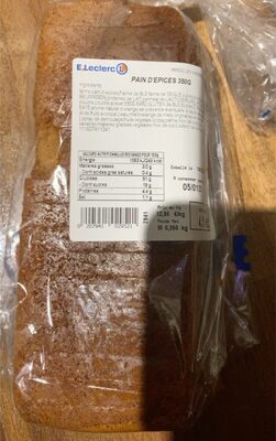 Pain d epice front packaging