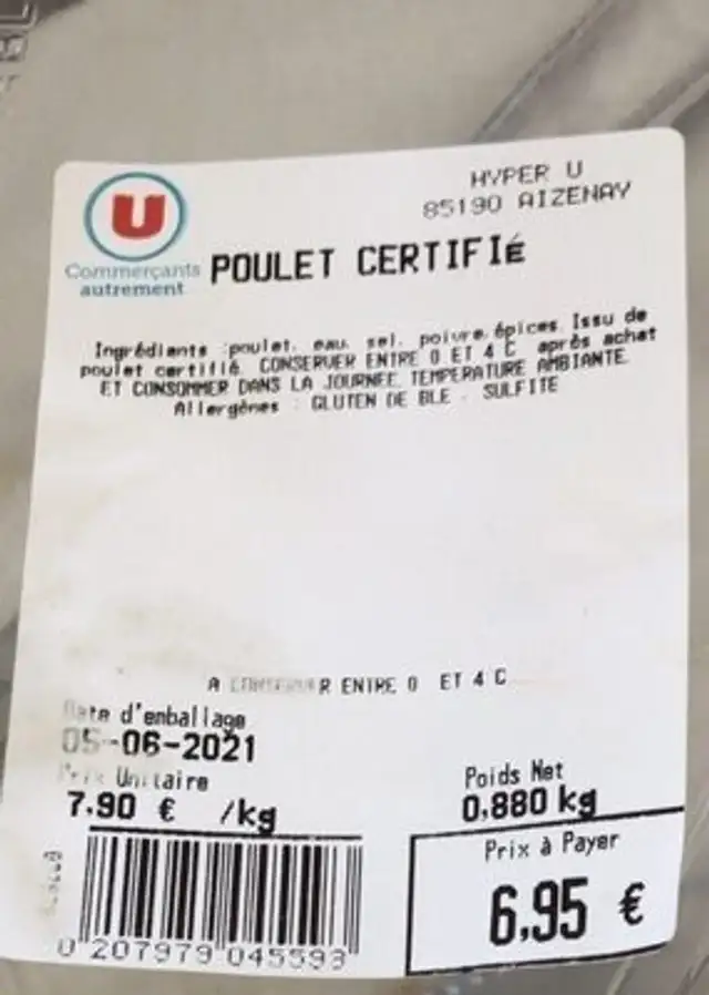 Poulet certifié