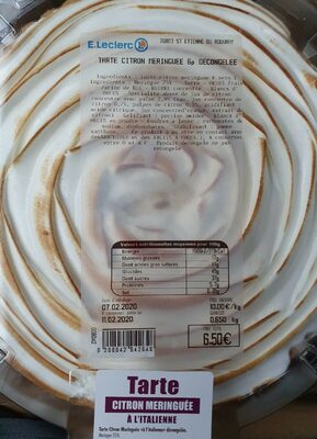 Tarte citron meringuée à l'italienne