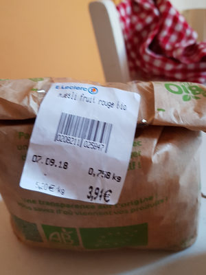 muesli fruits rouges bio