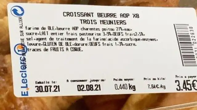 Croissant beurre