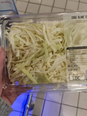Chou blanc émincé