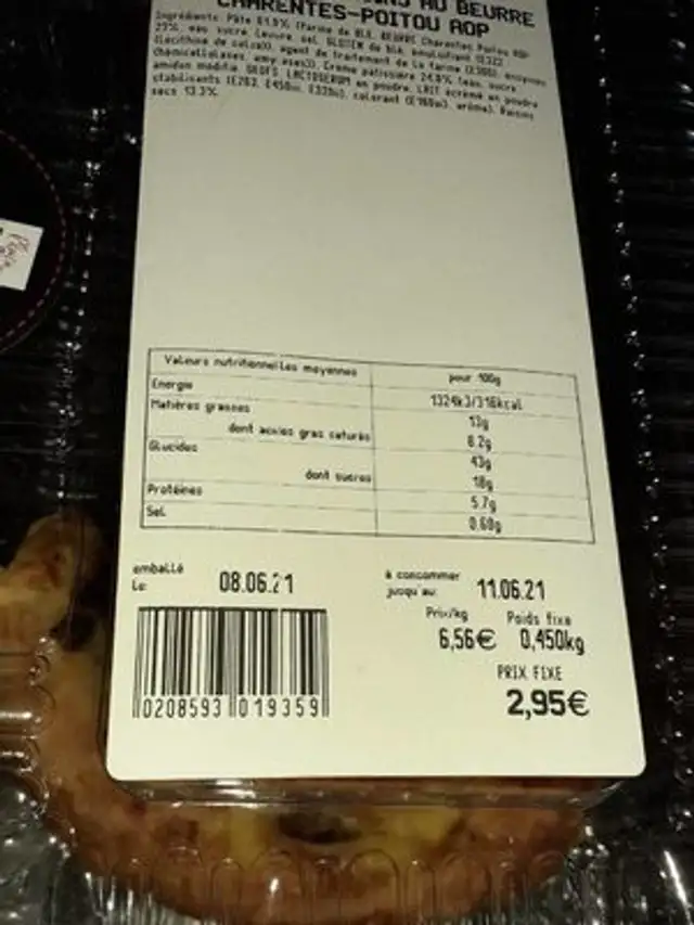 Pain aux raisins