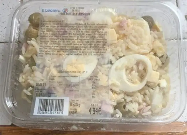 Salade riz paysan