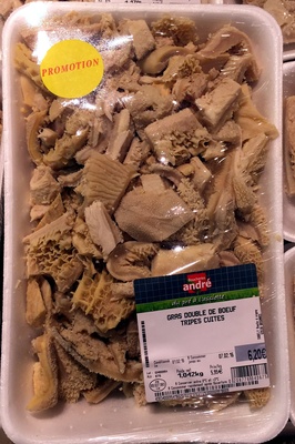 gras double de bœuf tripe cuites 