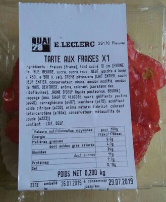 Tarte au fraise