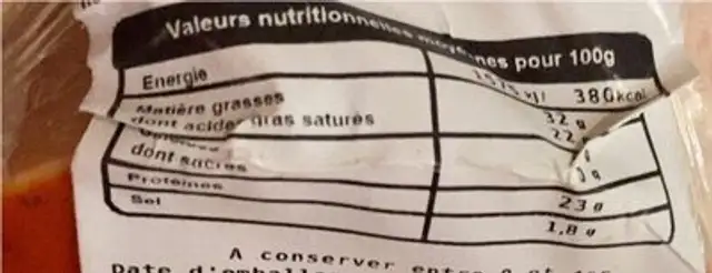 Moulin des delices pesto rouge nutrition facts table