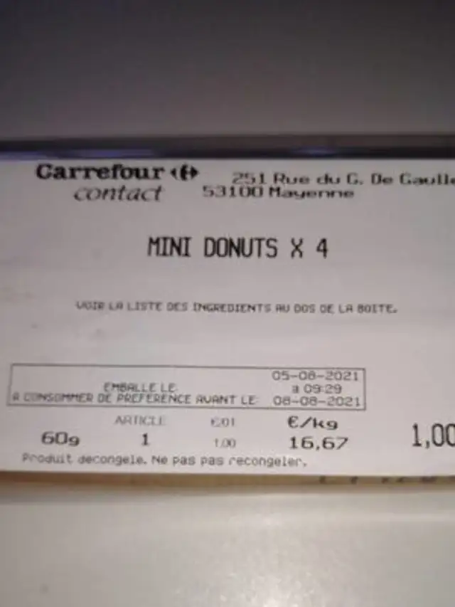 Mini donut