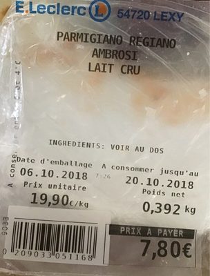 Parmegiano regiano ambrosi