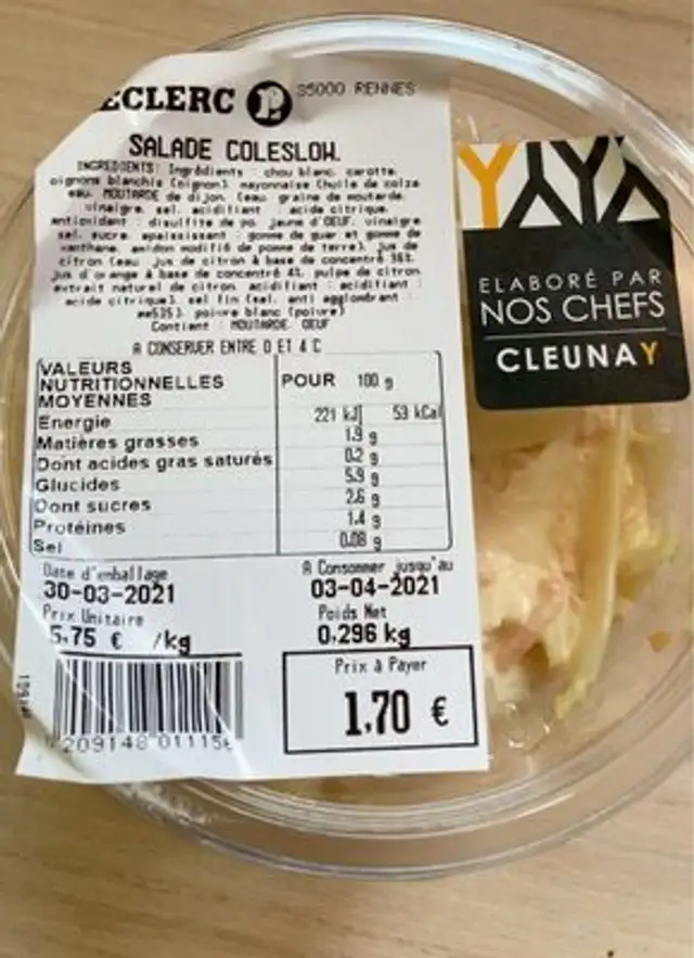 Salade coleslow