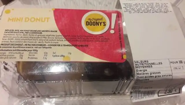 Mini Donut chocolat front packaging
