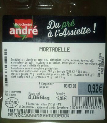 Mortadelle front packaging