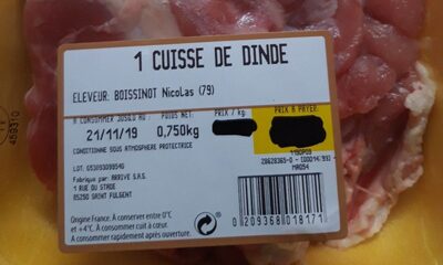 Cuisse de dinde front packaging
