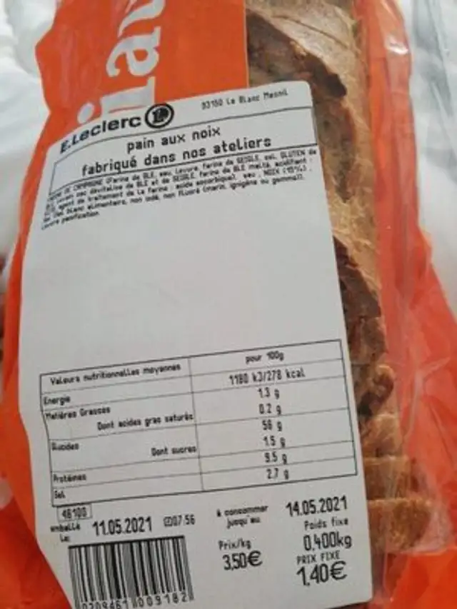 Pain au noix