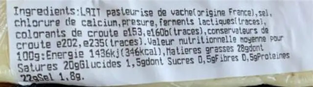Fromage tome des pyrenees