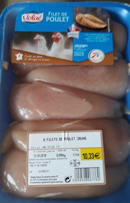 filet de poulet front packaging