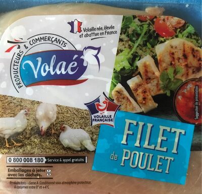 Filet de poulet front packaging