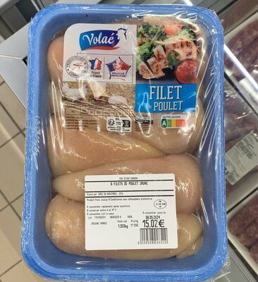 Filet de poulet front packaging
