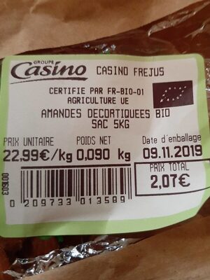 Amandes decortiquees