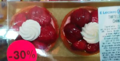 Tartelettes fraises chantilly front packaging