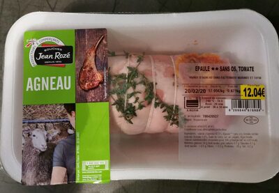 Épaule agneau sans os, tomate front packaging