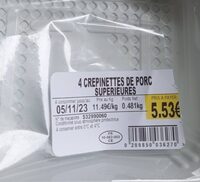 Crepinettes supérieures