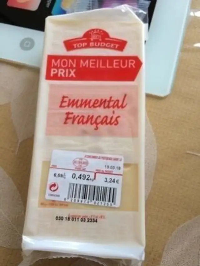 Emmental francais front packaging