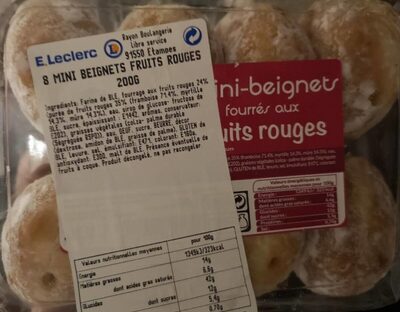 Mini beignet fruits rouges