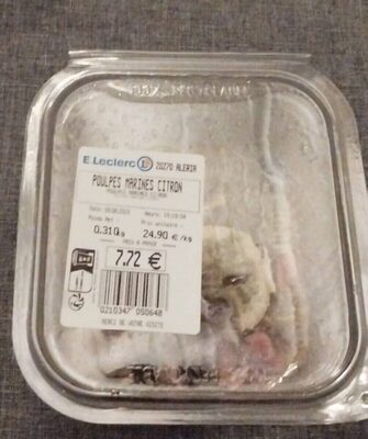 Poulpes marines citron