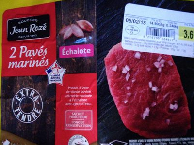 Pavés marines échalotes