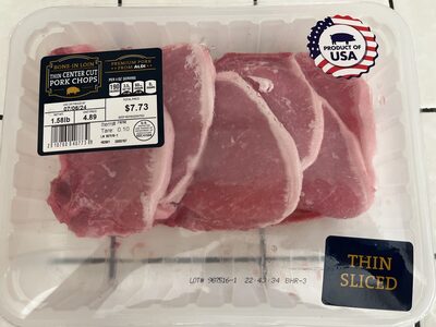 Thin Bone In Loin Center Cut Pork Chops