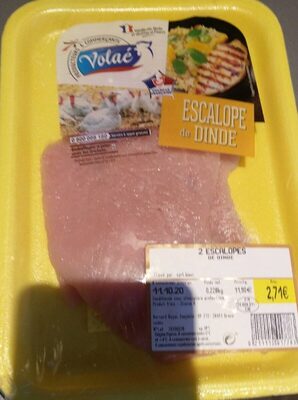 Escalope de dinde front packaging