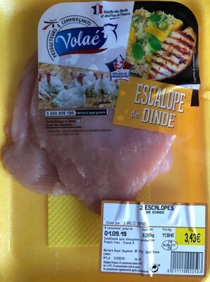 2 escalopes de dinde