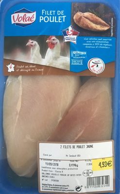 Filet de poulet front packaging