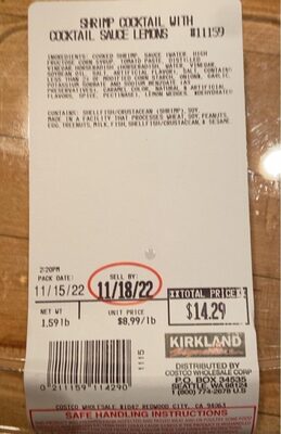 Shrimp Cocktail with Cocktail Sauce Lemons