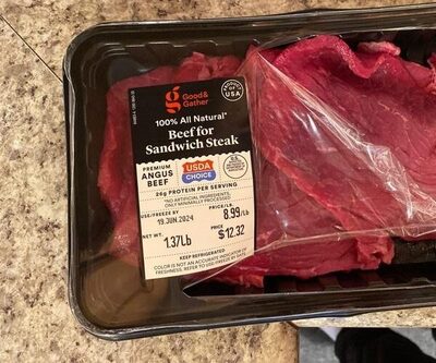 Beef for sandwich steak