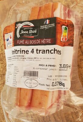 poitrine 4 tranches