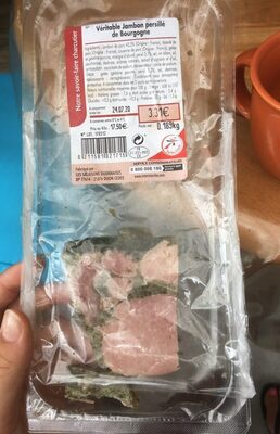 Jambon persillé nutrition facts table