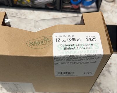 Oatmeal cranberry walnut cookies