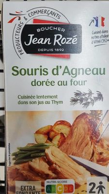 Souris d'agneau dorée au four au thym front packaging