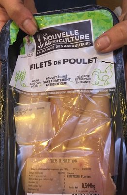 Filets de poulet front packaging