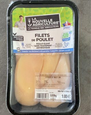Filet de poulet front packaging