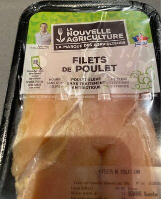 Filets de poulet front packaging