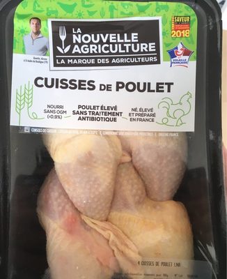 Cuisses de poulet front packaging