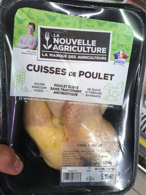 Cuisses de poulet front packaging