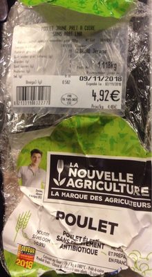 Poulet jaune prêt à cuire